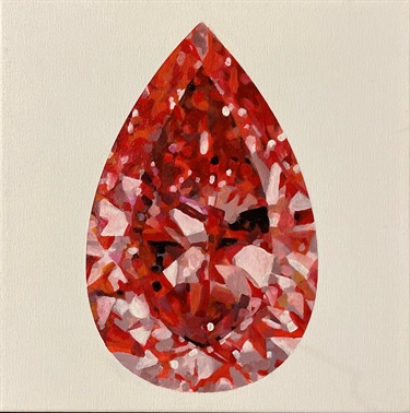 Fiona Talintyre, “The Red One”, 2023, acrylic on canvas